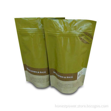 Packaging Pouch with Zipper Lock, Customized Printing Designs and Sizes are Accepted